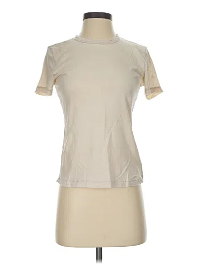 Pre-owned Cotton Citizen Short Sleeve Turtleneck In Ivory