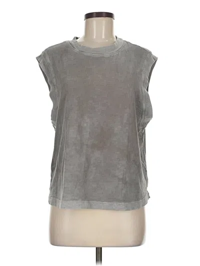 Pre-owned Cotton Citizen Sleeveless Top Gray Crew Neck Tops