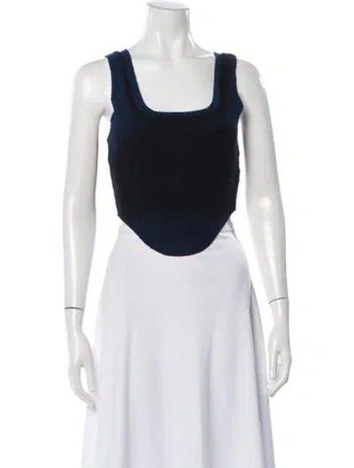 Pre-owned Cotton Citizen Square Neckline Sweater In Black