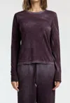 Cotton Citizen Standard Long Sleeve Shirt In Vintage Eggplant