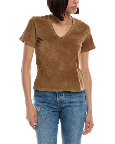 Cotton Citizen Standard V-neck T-shirt In Brown