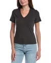 Cotton Citizen Standard V Neck Tee In Black