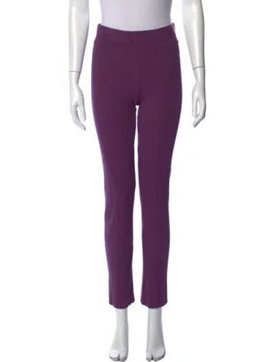 Pre-owned Cotton Citizen Straight Leg Pants In Purple