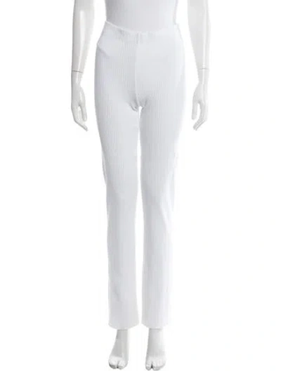 Pre-owned Cotton Citizen Straight Leg Pants In White