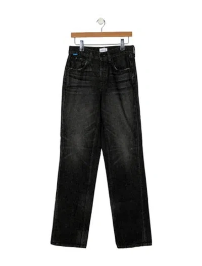 Pre-owned Cotton Citizen Straight-leg Jeans In Black