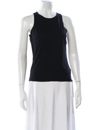 Pre-owned Cotton Citizen Supima Cotton Crew Neck Top In Black