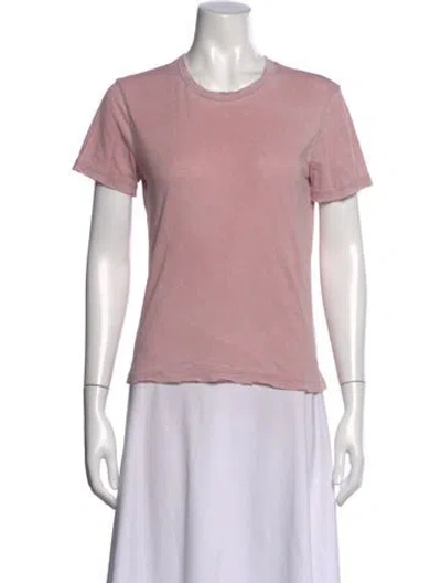 Pre-owned Cotton Citizen Supima Cotton Crew Neck T-shirt In Pink