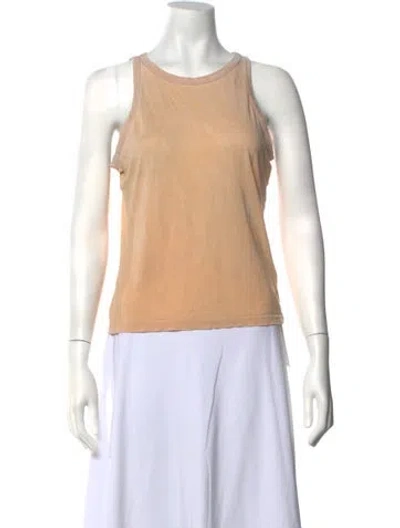 Pre-owned Cotton Citizen Supima Cotton Scoop Neck Top In Neutrals