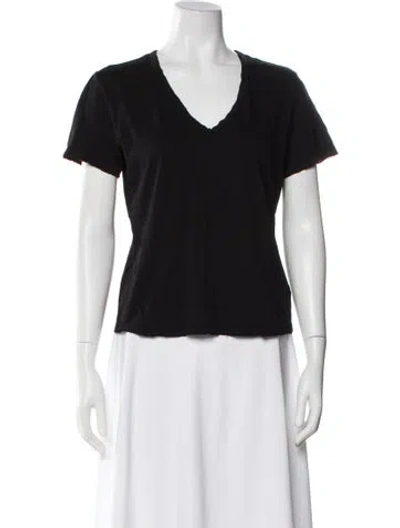 Pre-owned Cotton Citizen Supima Cotton V-neck T-shirt In Black