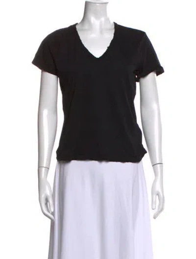 Pre-owned Cotton Citizen Supima Cotton V-neck T-shirt In Black