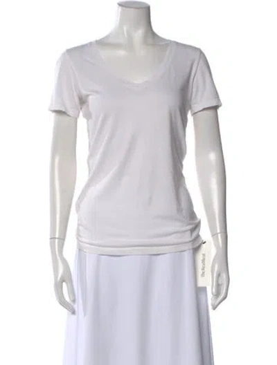 Pre-owned Cotton Citizen Supima Cotton V-neck T-shirt In White