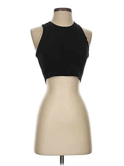 Pre-owned Cotton Citizen Tank Top Black Halter Neckline Tops