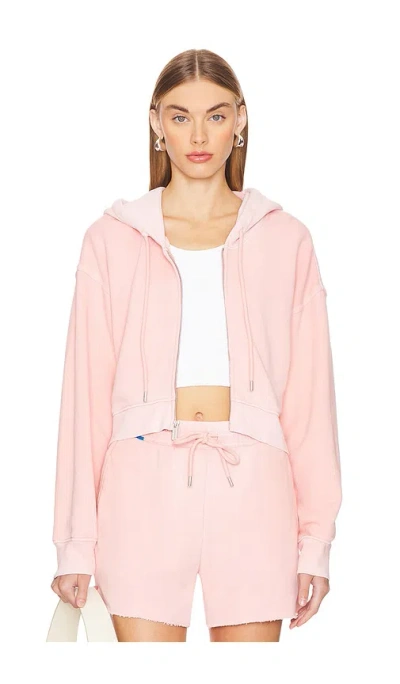 Cotton Citizen The Boston Crop Hoodie In Vintage Blush