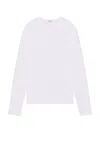 Cotton Citizen The Classic Crew Long Sleeve Tee In White