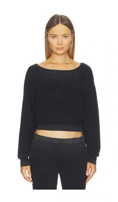 Cotton Citizen The Lima Relaxed Sweatshirt In Black