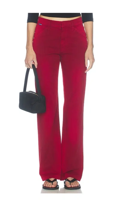 Cotton Citizen The Madrid Trouser In Burgundy