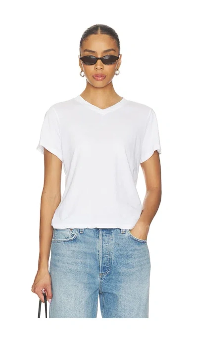 Cotton Citizen The Marseille V-neck Tee In White