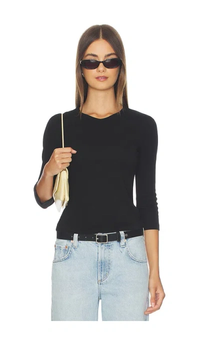 Cotton Citizen The Seoul V-neck Shirt In Black