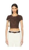 Cotton Citizen The Standard Baby Tee In Chocolate