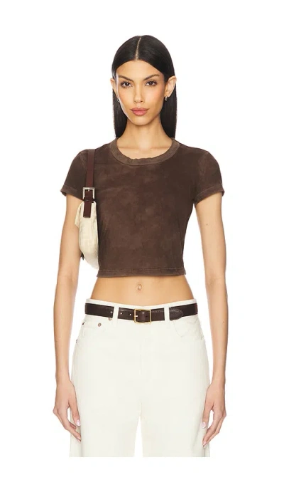 Cotton Citizen The Standard Baby Tee In Chocolate