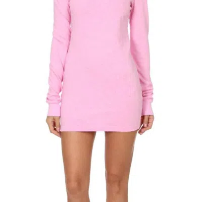 Cotton Citizen The Tokyo Long Sleeve Mini Dress In Pink