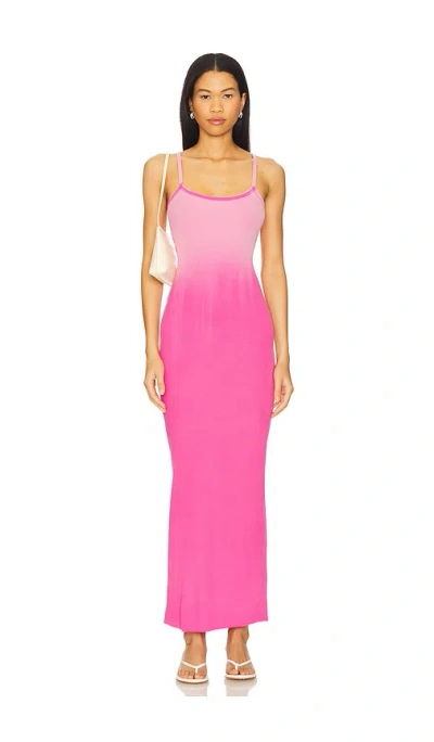 Cotton Citizen The Verona Spaghetti Maxi Dress In Azalea Cast