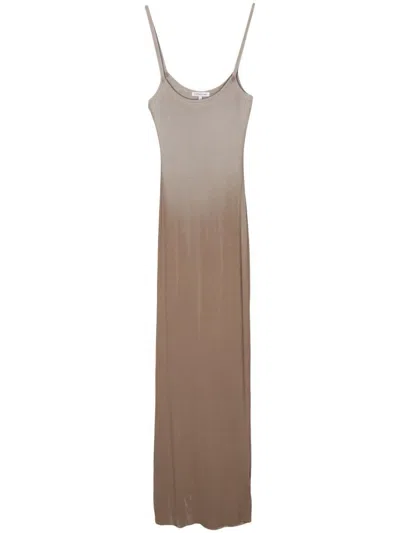 Cotton Citizen The Verona Spaghetti Maxi Dress In Brown