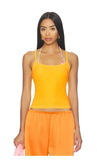 Cotton Citizen The Verona Spaghetti Tank In Yellow