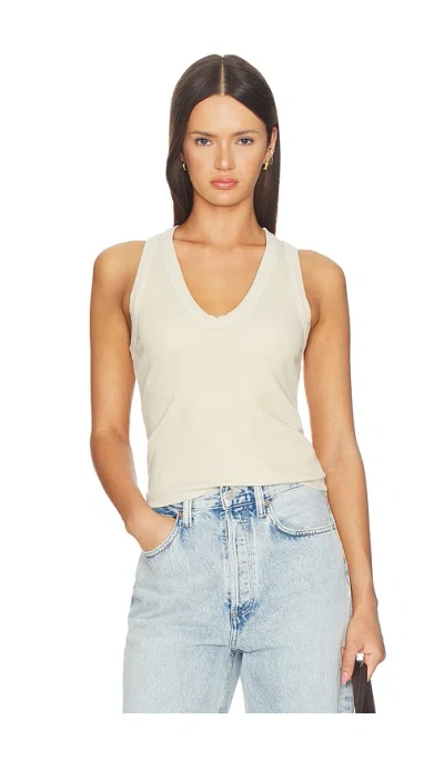 Cotton Citizen The Verona U-neck Tank In Vintage Oatmeal