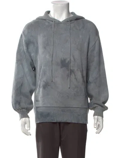 Pre-owned Cotton Citizen Tie-dye Print Crew Neck Hoodie In Grey