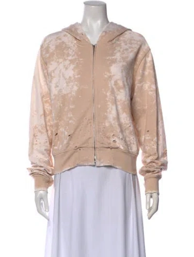 Pre-owned Cotton Citizen Tie-dye Print Crew Neck Sweater In Neutral