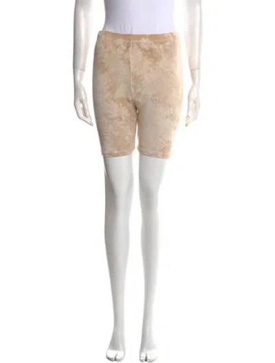 Pre-owned Cotton Citizen Tie-dye Print Knee-length Shorts In Brown