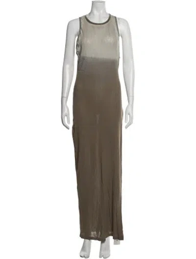 Pre-owned Cotton Citizen Tie-dye Print Long Dress In Multicolor