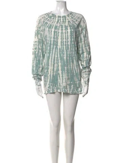 Pre-owned Cotton Citizen Tie-dye Print Mini Dress In Blue