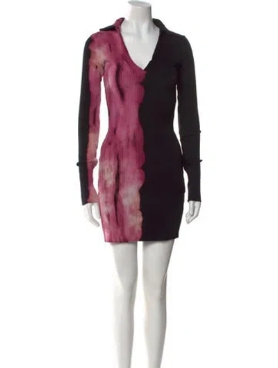 Pre-owned Cotton Citizen Tie-dye Print Mini Dress In Multi