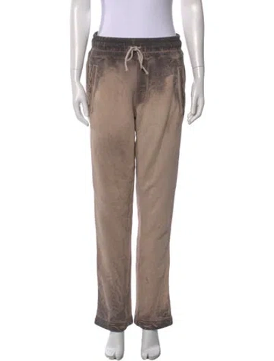 Pre-owned Cotton Citizen Tie-dye Print Straight Leg Pants In Neutral