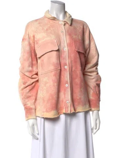 Pre-owned Cotton Citizen Tie-dye Print Sweater In Pink