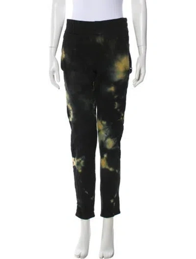 Pre-owned Cotton Citizen Tie-dye Print Sweatpants In Black