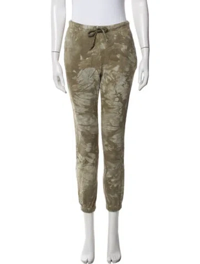 Pre-owned Cotton Citizen Tie-dye Print Sweatpants In Green