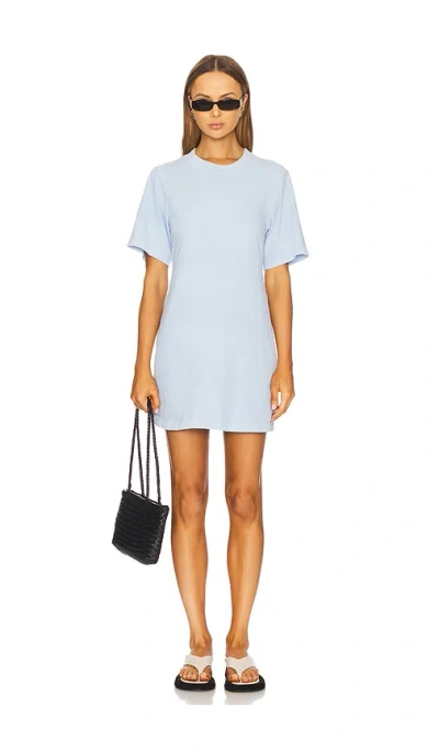 Cotton Citizen Tokyo Tee Mini Dress In Baby Blue