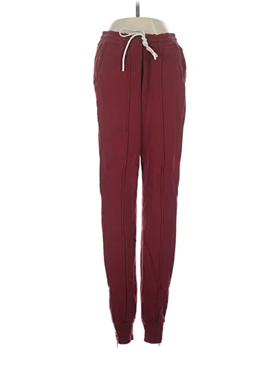 Pre-owned Cotton Citizen Track Pants In Burgundy
