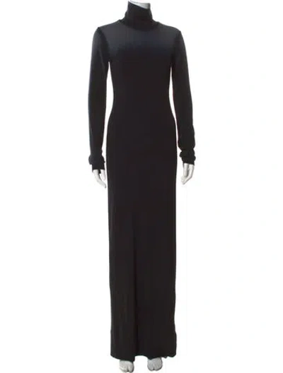 Pre-owned Cotton Citizen Turtleneck Long Dress In Black