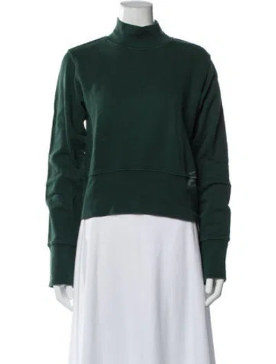 Pre-owned Cotton Citizen Turtleneck Long Sleeve Sweatshirt In Green