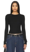 Cotton Citizen Womens Modal Blend Fitted T-shirt In Black