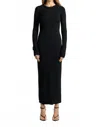 Cotton Citizen Verona Crewneck Maxi Dress In Black