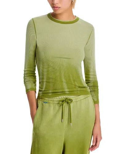 Cotton Citizen Verona Crewneck Tee In Matcha Cast