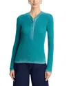 Cotton Citizen Verona Henley Top In Blue