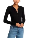 Cotton Citizen Verona Long Sleeve Henley In Jet Black