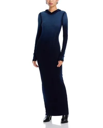 Cotton Citizen Verona Hoodie Dress In Navy Cast