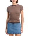 Cotton Citizen Verona Ribbed Tee In Brown